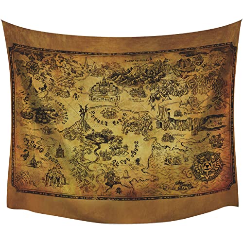 RoomMates Flagge Wandbehang Legends of Zealda Map – Karte von RoomMates