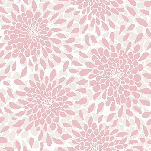 RoomMates RMK11479WP Pink Glitter Toss The Bouquet Tapete zum Abziehen und Aufkleben von RoomMates