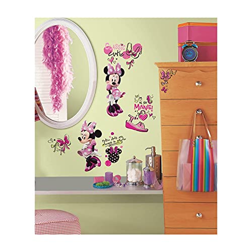 RoomMates RM - Disney Minnie Fashionista Wandtattoo, PVC, bunt, 29 x 13 x 2.5 cm RoomMates RM - Disney Minnie Fashionista Wandtattoo, PVC, bunt, 29 x 13 x 2.5 cm von RoomMates