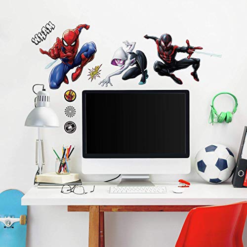 RoomMates Spider-Man Miles Morales Wandaufkleber, abziehbar und aufklebbar von RoomMates