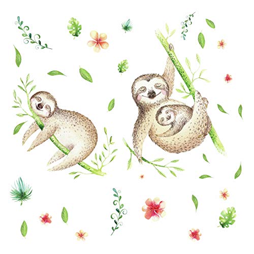 RoomMates Wandaufkleber Lazy Sloth, Vinyl, Bunt RoomMates Wandaufkleber Lazy Sloth, Vinyl, Bunt von RoomMates