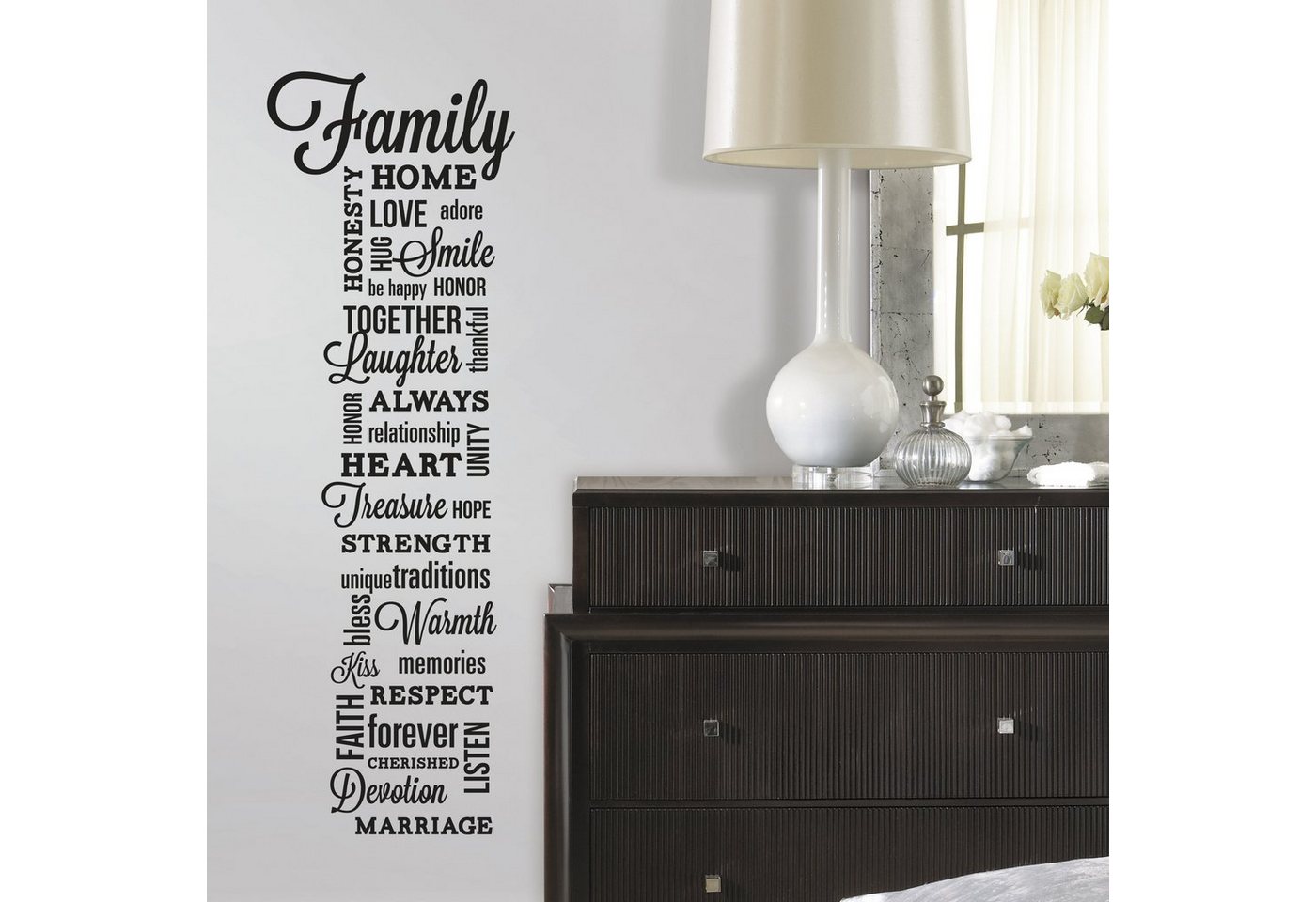 RoomMates Wandsticker Family" Quote" von RoomMates