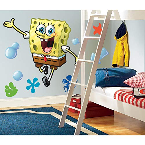 RoomMates Wiederverwendbare Wandsticker für Kinder – Spongebob GIANT von RoomMates