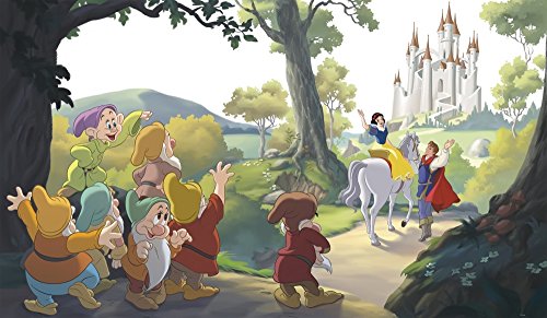 RoomMates jl1377 m Disney Princess Snow White "Happily Ever After" XL Stuhl Rail Ziegelsteinwand Wandgemälde, 6 "x 10.5 – ultra-strippable Aufkleber von RoomMates