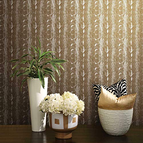 RoomMates rmk10693wp Schlange Haut schälen und Stick Wallpaper, 52,1 cm 1.5 x 16.5 Feet, Weiß/Gold RoomMates rmk10693wp Schlange Haut schälen und Stick Wallpaper, 52,1 cm 1.5 x 16.5 Feet, Weiß/Gold von RoomMates