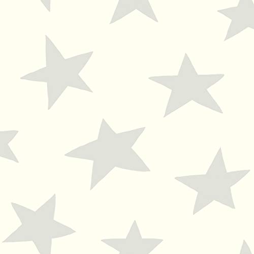 RoomMates rmk10848wp Star schälen und Stick Wallpaper, 52,1 cm X 16,5 Füße, grau von RoomMates