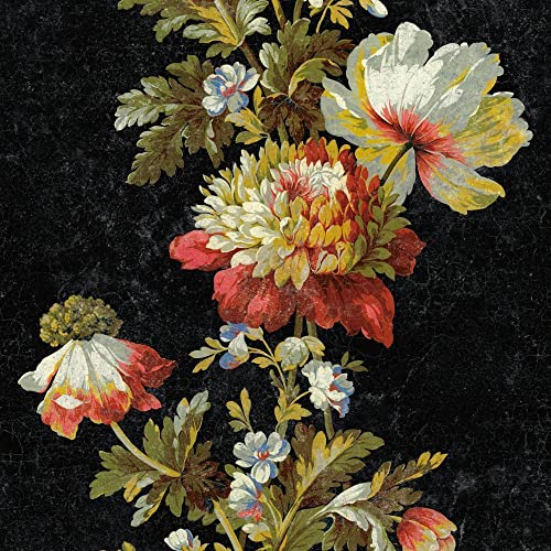 RoomMates Selbstklebende Tapete mit Blumen im Vintage-Stil. von RoomMates