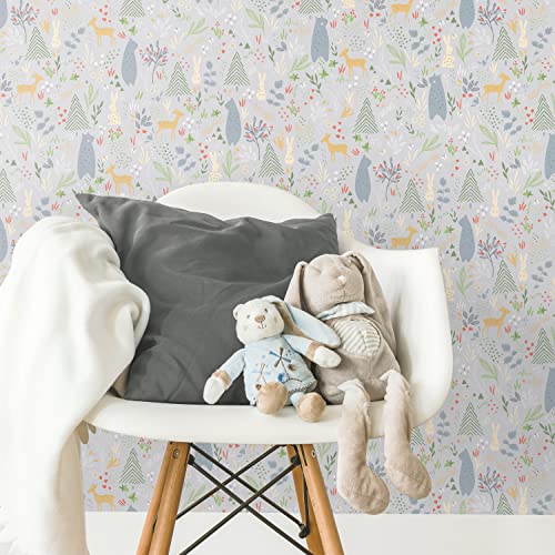 ROOMMATES Sprining Forest PALS Tapete, selbstklebend von RoomMates