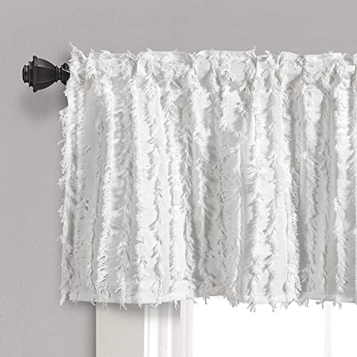 RoomTalks Boho Farmhouse Weiß Vorhang Volants Fensterbehandlung für Schlafzimmer Wohnzimmer Badezimmer, Stangentasche Shabby Chic gestreifte Quaste Baumwolle Leinen dekorative Küche Volants Vorhang RoomTalks Boho Farmhouse Weiß Vorhang Volants Fensterbehandlung für Schlafzimmer Wohnzimmer Badezimmer, Stangentasche Shabby Chic gestreifte Quaste Baumwolle Leinen dekorative Küche Volants Vorhang von RoomTalks