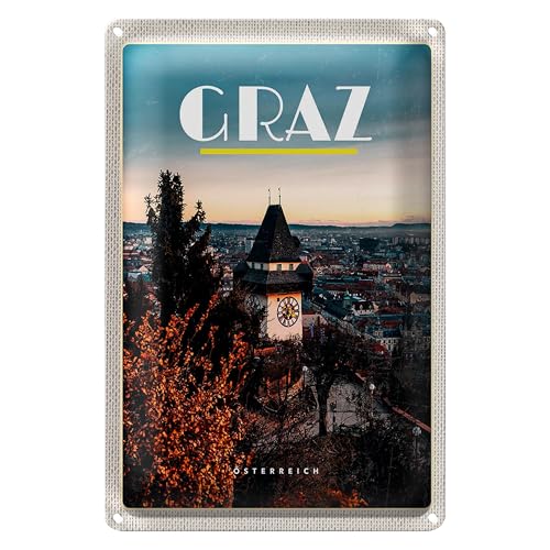 Blechschild | Graz | Österreich | Vintage Deko | 20 cm x 30 cm Blechschild | Graz | Österreich | Vintage Deko | 20 cm x 30 cm von Roomando