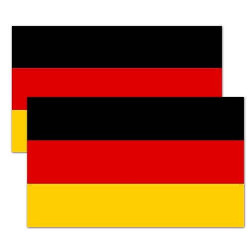 Deutschlandflagge 2er Set 90x150 cm – Strapazierfähige Polyester Stabflagge ohne Stab, mit Stabeinschub und Kordel zum Festbinden – Ideal für Sportevents und Nationalfeiertage Deutschlandflagge 2er Set 90x150 cm – Strapazierfähige Polyester Stabflagge ohne Stab, mit Stabeinschub und Kordel zum Festbinden – Ideal für Sportevents und Nationalfeiertage von Roomando