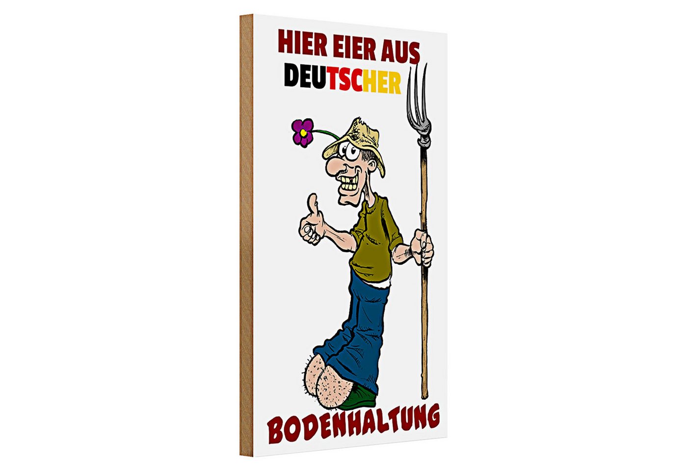 Roomando Holzbild Holzschild Hinweis 20x30cm Eier aus deut.Bodenhaltung Mistgabel Roomando Holzbild Holzschild Hinweis 20x30cm Eier aus deut.Bodenhaltung Mistgabel von Roomando