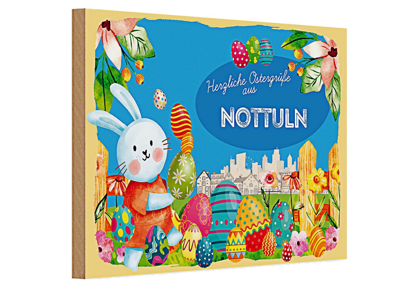 Roomando Holzbild Holzschild Ostern Ostergrüße 30x20cm NOTTULN Roomando Holzbild Holzschild Ostern Ostergrüße 30x20cm NOTTULN von Roomando