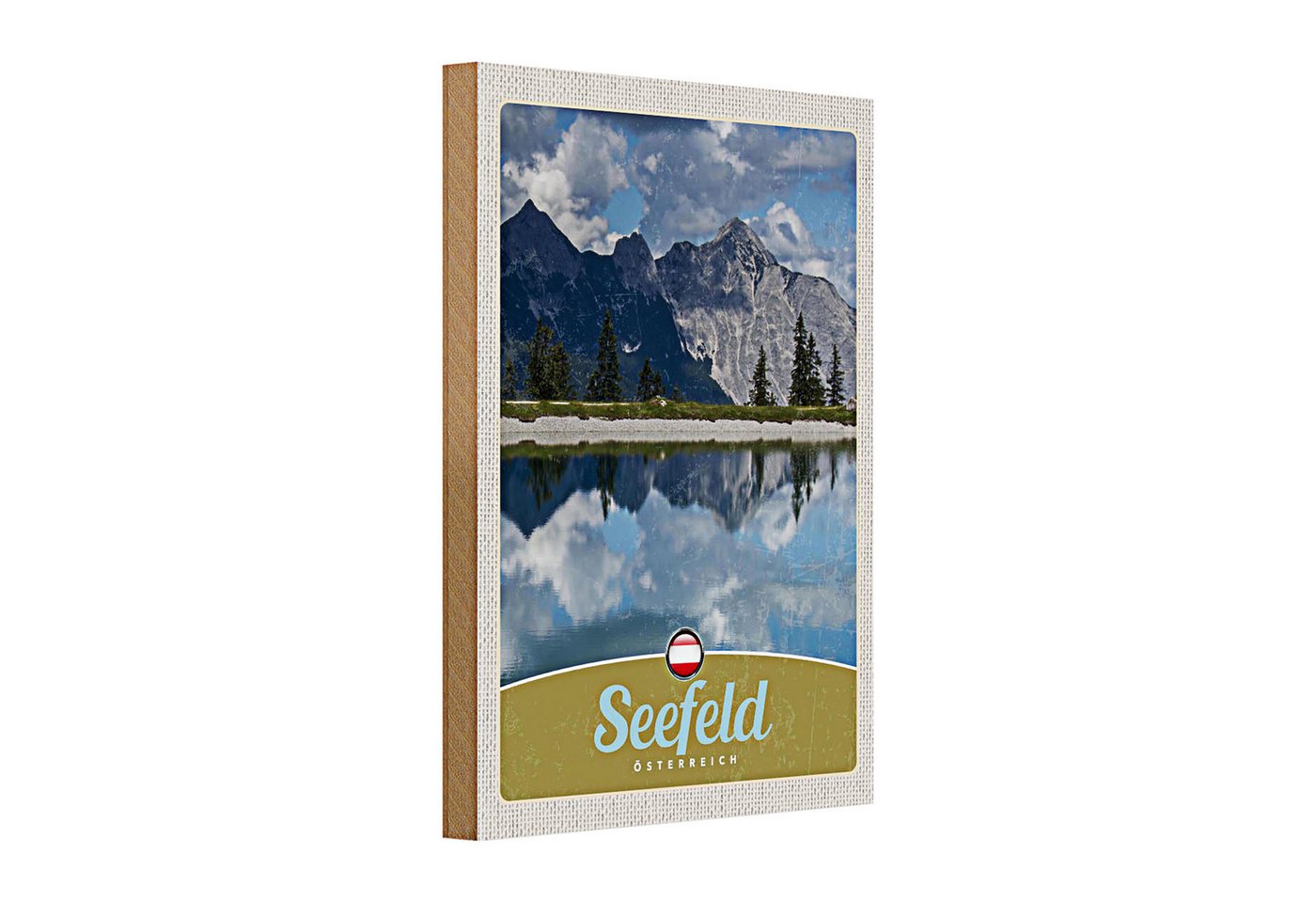 Roomando Holzbild Holzschild Reise 20x30cm Seefeld Österreich Wald wandern Natur Roomando Holzbild Holzschild Reise 20x30cm Seefeld Österreich Wald wandern Natur von Roomando