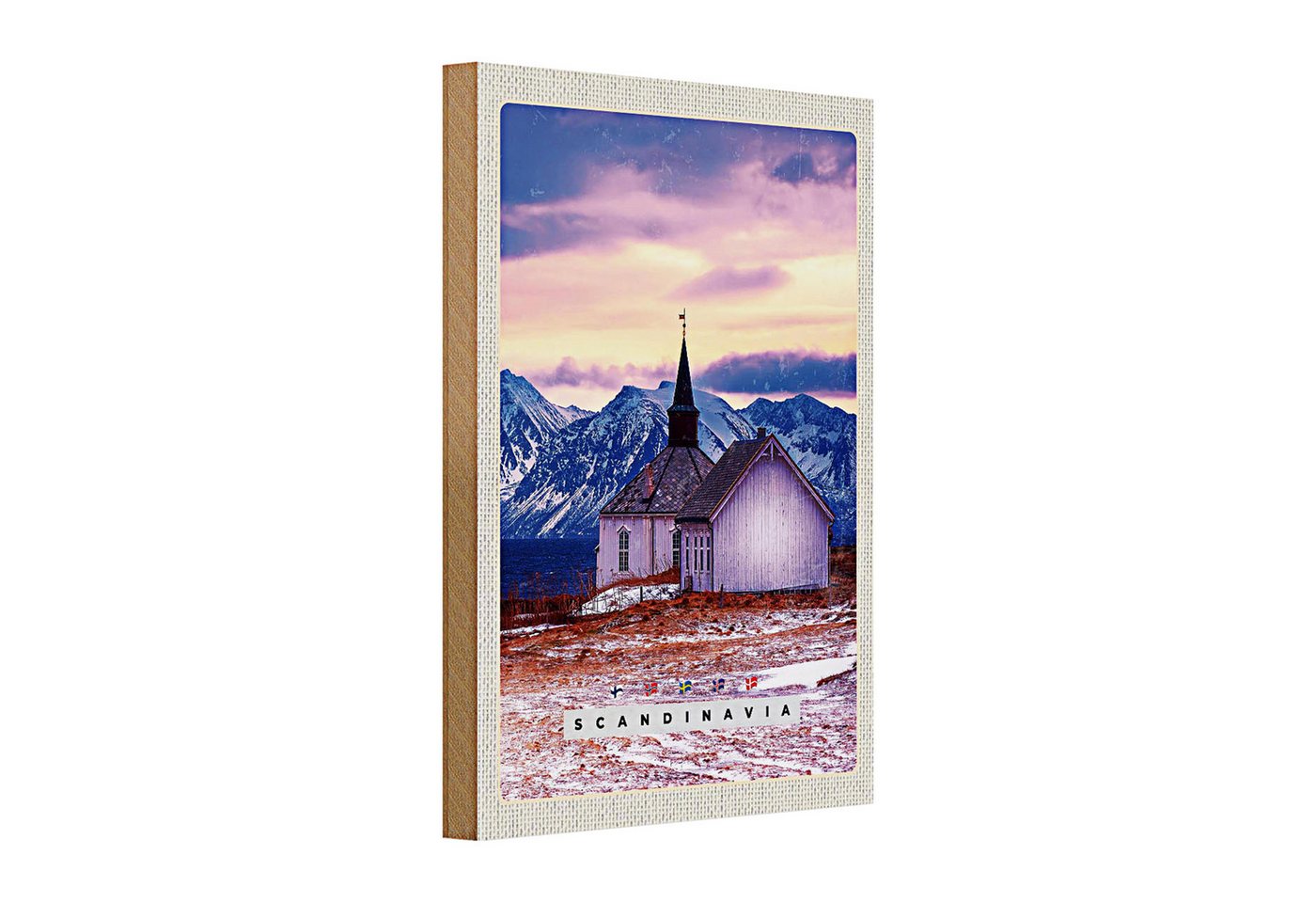 Roomando Holzbild Holzschild Reise 20x30cm Skandinawien Natur Haus Merr Gebirge Roomando Holzbild Holzschild Reise 20x30cm Skandinawien Natur Haus Merr Gebirge von Roomando