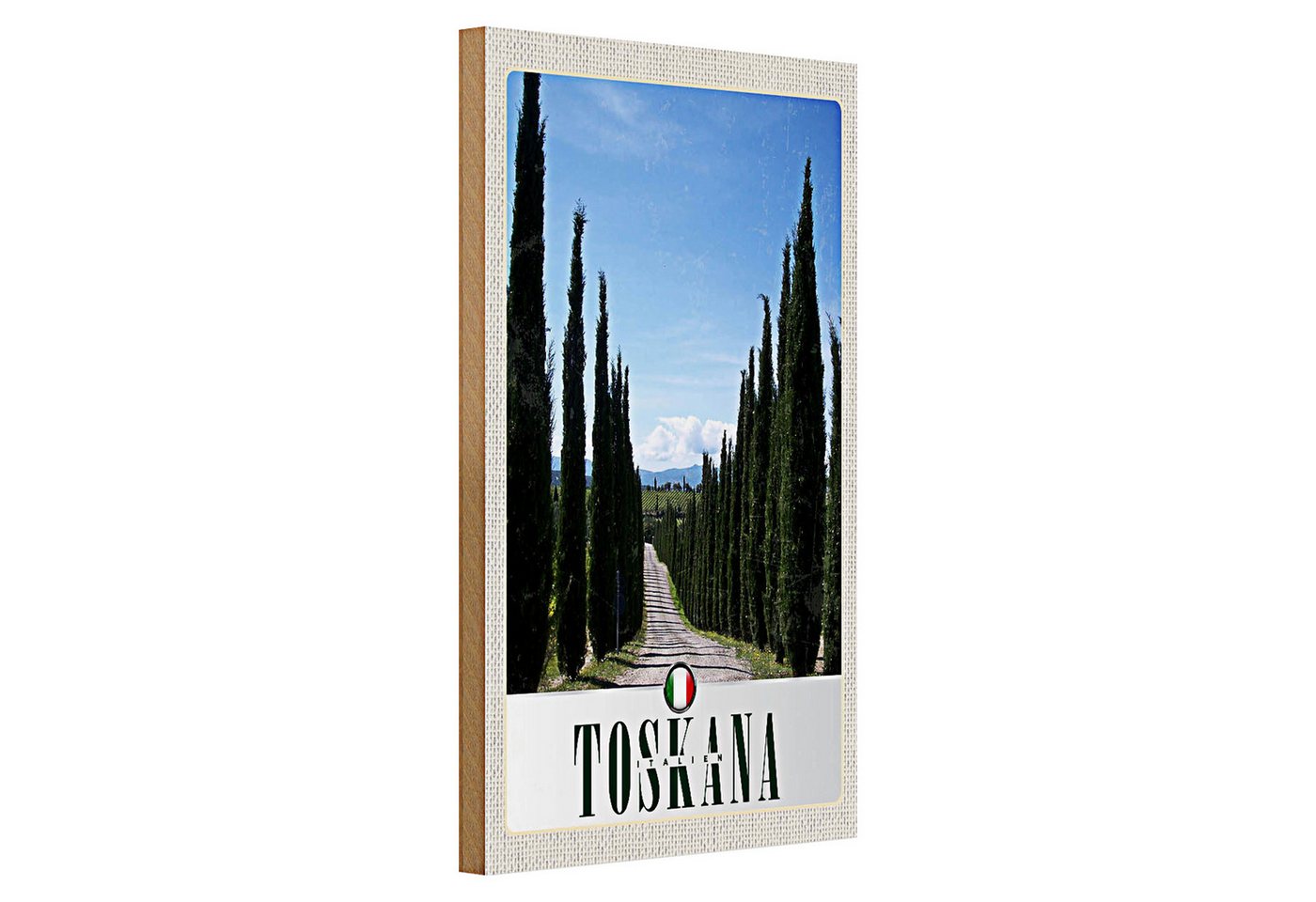 Roomando Holzbild Holzschild Reise 20x30cm Toskana Italien Bäume Wiese Natur Roomando Holzbild Holzschild Reise 20x30cm Toskana Italien Bäume Wiese Natur von Roomando
