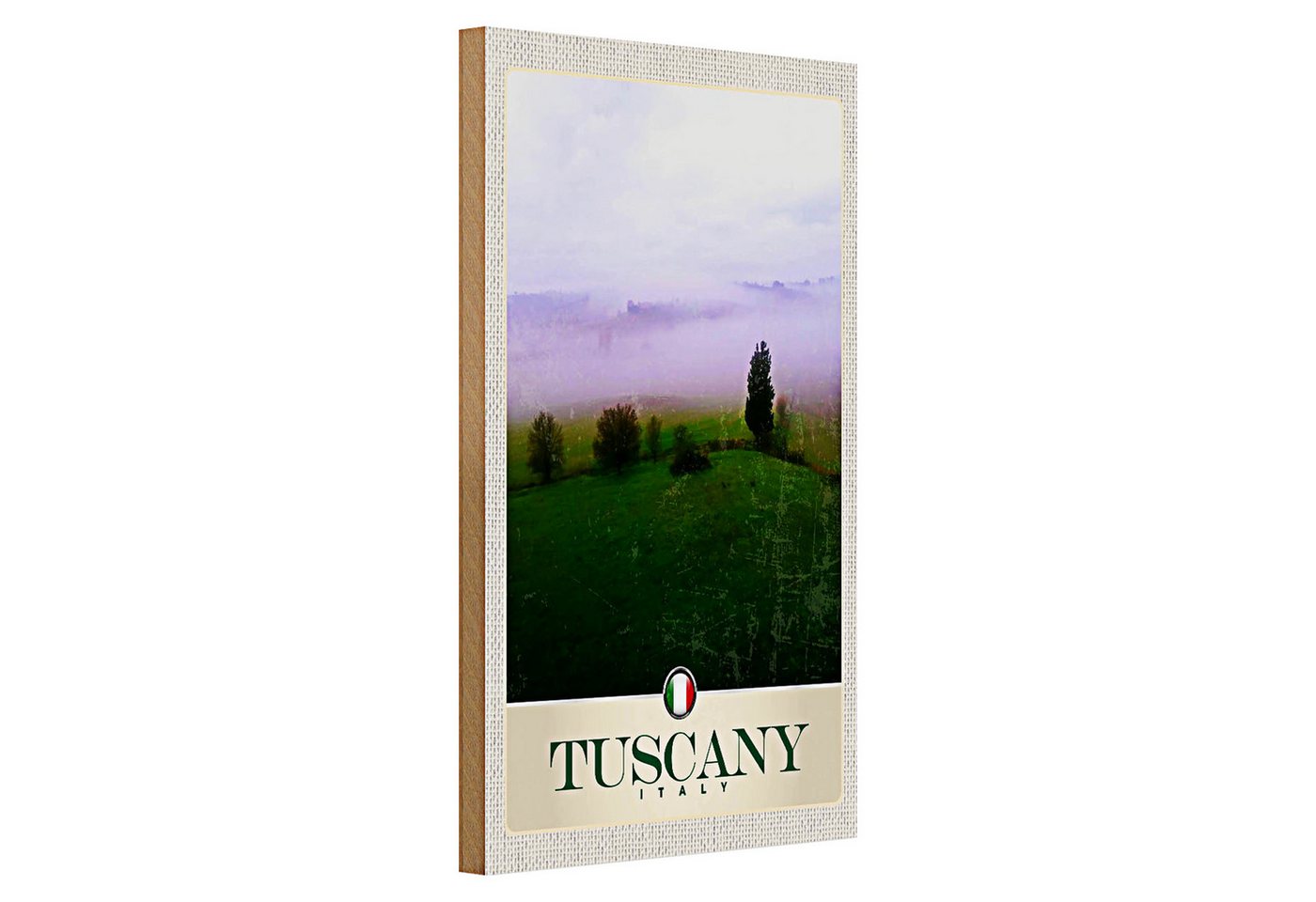 Roomando Holzbild Holzschild Reise 20x30cm Toskana Italien Berge Wiese Natur Roomando Holzbild Holzschild Reise 20x30cm Toskana Italien Berge Wiese Natur von Roomando
