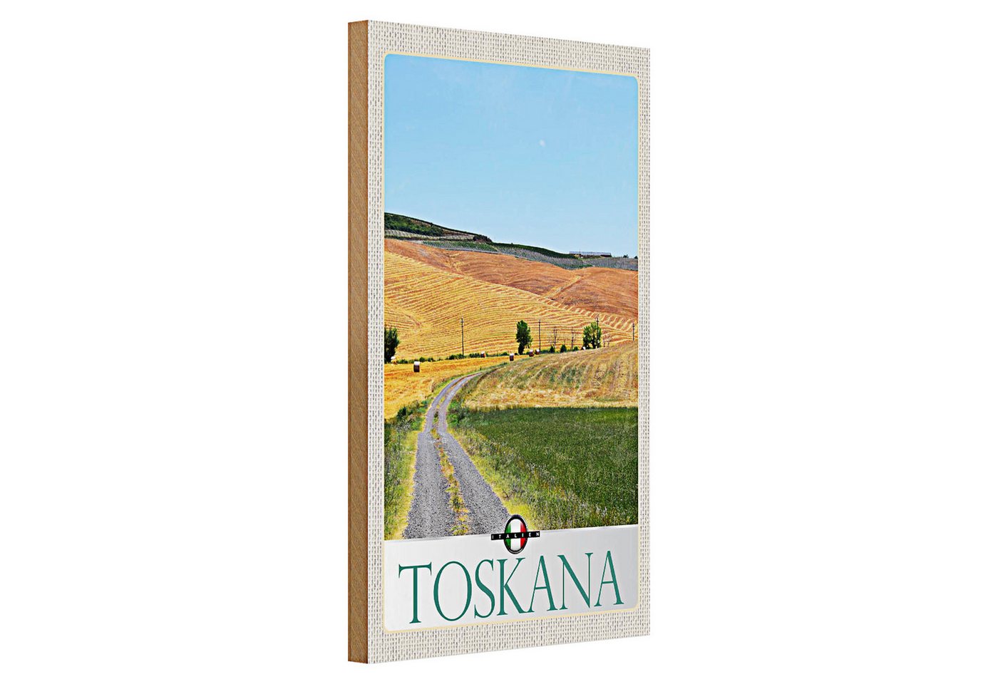 Roomando Holzbild Holzschild Reise 20x30cm Toskana Italien Weide Wiese Natur Roomando Holzbild Holzschild Reise 20x30cm Toskana Italien Weide Wiese Natur von Roomando