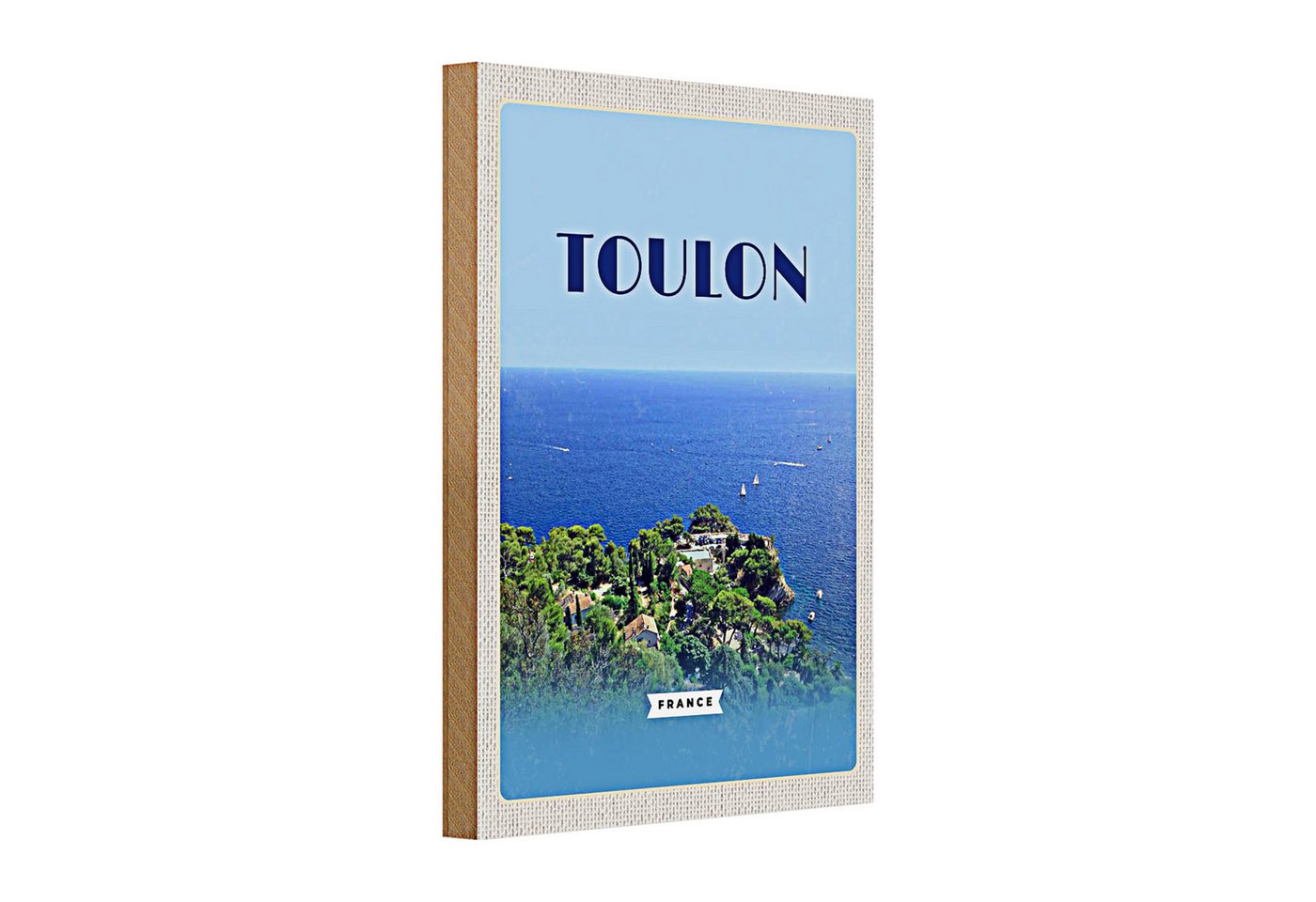 Roomando Holzbild Holzschild Reise 20x30cm Toulon France Meer Urlaub Poster Roomando Holzbild Holzschild Reise 20x30cm Toulon France Meer Urlaub Poster von Roomando