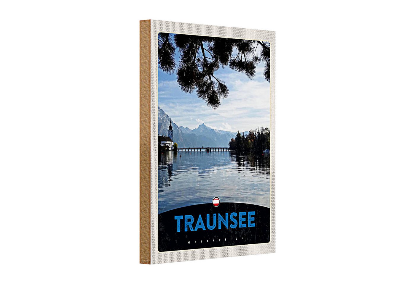 Roomando Holzbild Holzschild Reise 20x30cm Traunsee Österreich Natur Gebirge Roomando Holzbild Holzschild Reise 20x30cm Traunsee Österreich Natur Gebirge von Roomando