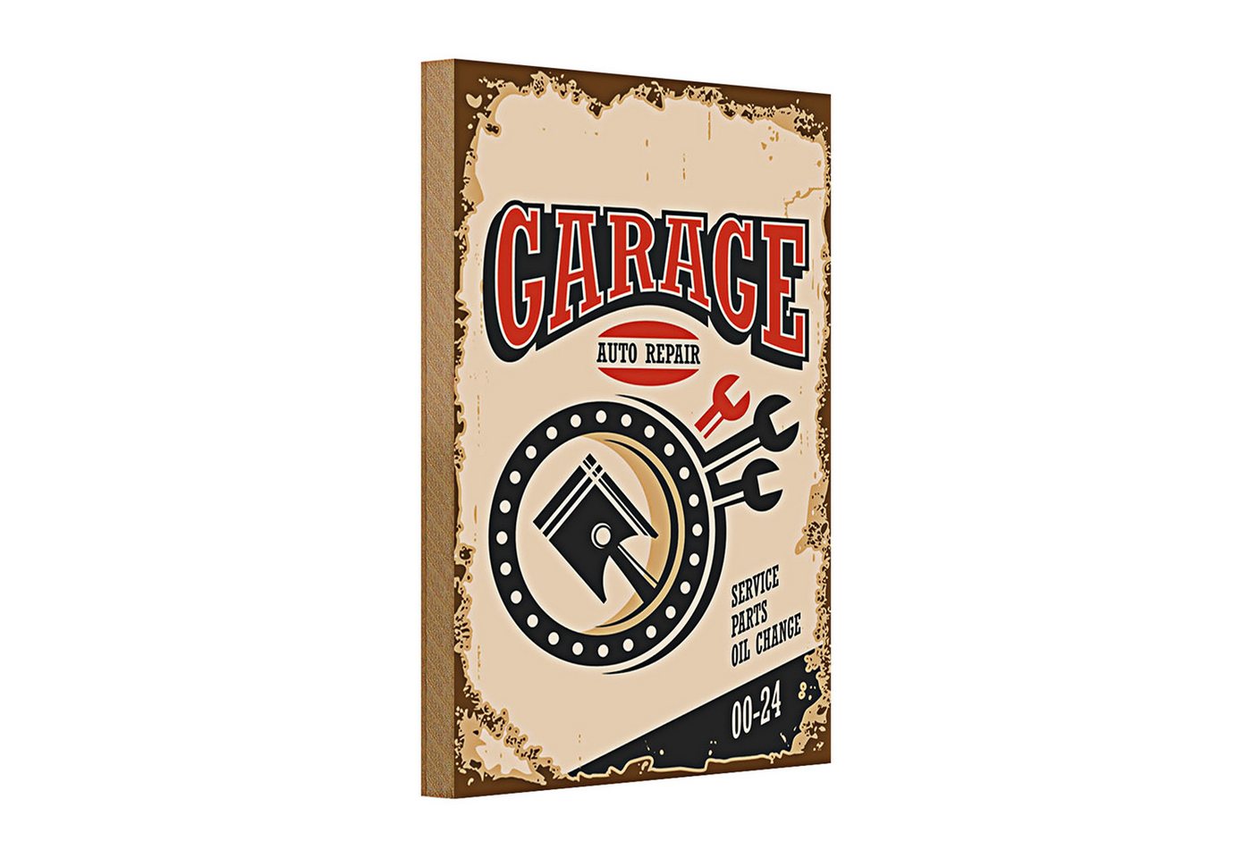 Roomando Holzbild Holzschild Retro 20x30cm Garage auto repair service 00-24 Roomando Holzbild Holzschild Retro 20x30cm Garage auto repair service 00-24 von Roomando