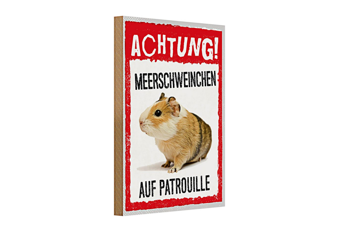 Roomando Holzbild Holzschild Spruch 20x30cm Achtung Meerschweinchen Patrouille Roomando Holzbild Holzschild Spruch 20x30cm Achtung Meerschweinchen Patrouille von Roomando