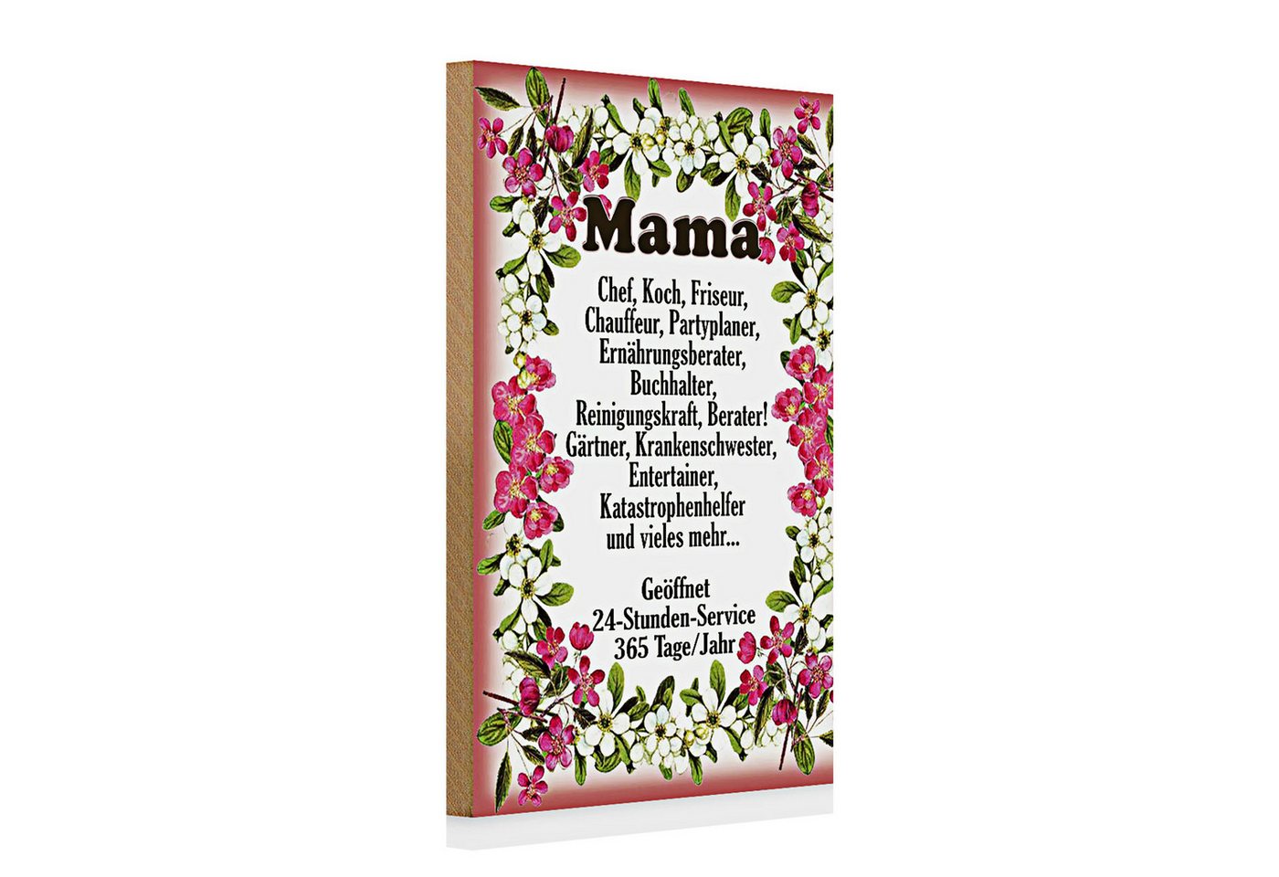 Roomando Holzbild Holzschild Spruch 20x30cm Mama Chef Koch Friseur Blumen Roomando Holzbild Holzschild Spruch 20x30cm Mama Chef Koch Friseur Blumen von Roomando