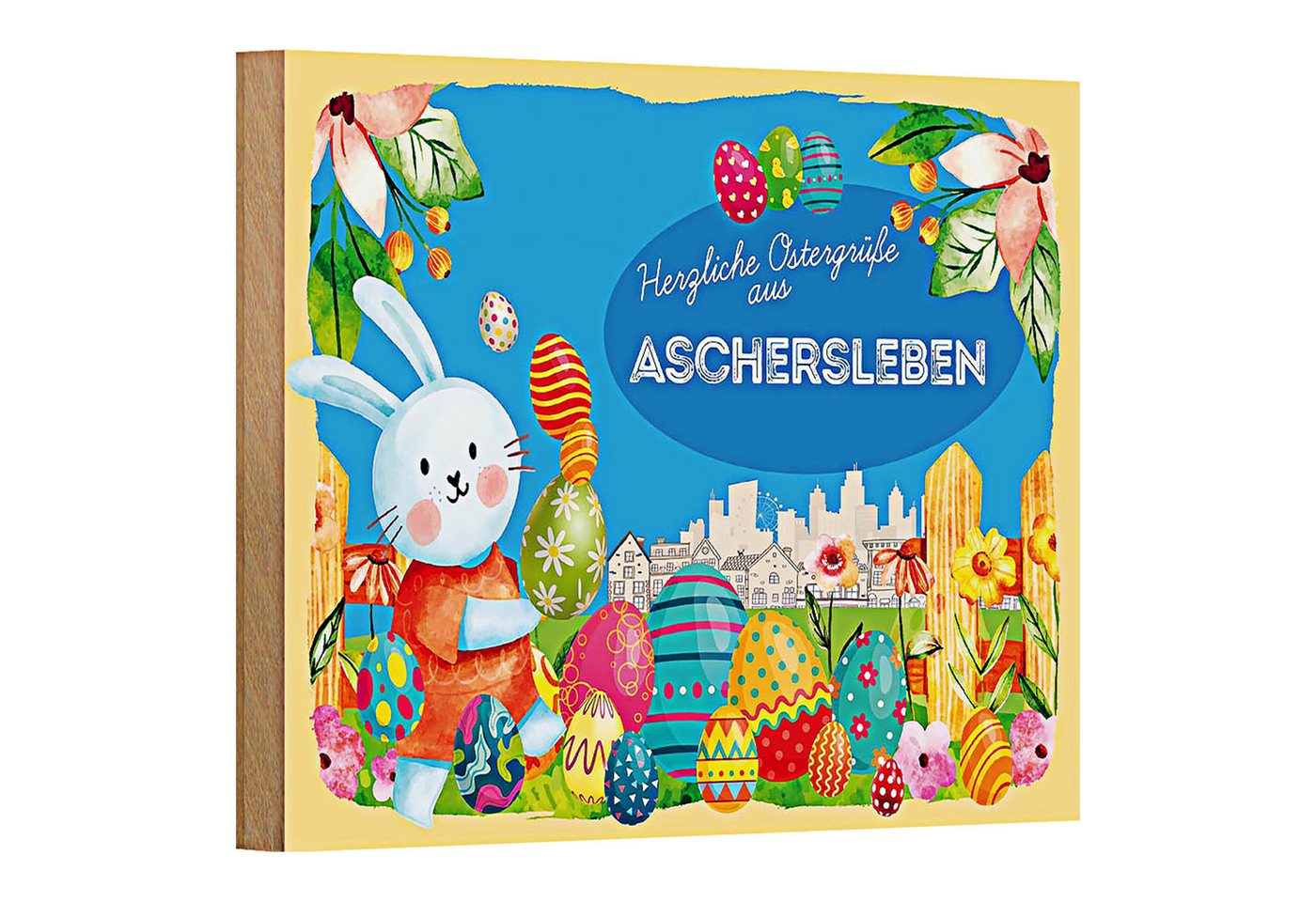 Roomando Holzbild Ostern Ostergrüße 18x12cm ASCHERSLEBEN Roomando Holzbild Ostern Ostergrüße 18x12cm ASCHERSLEBEN von Roomando