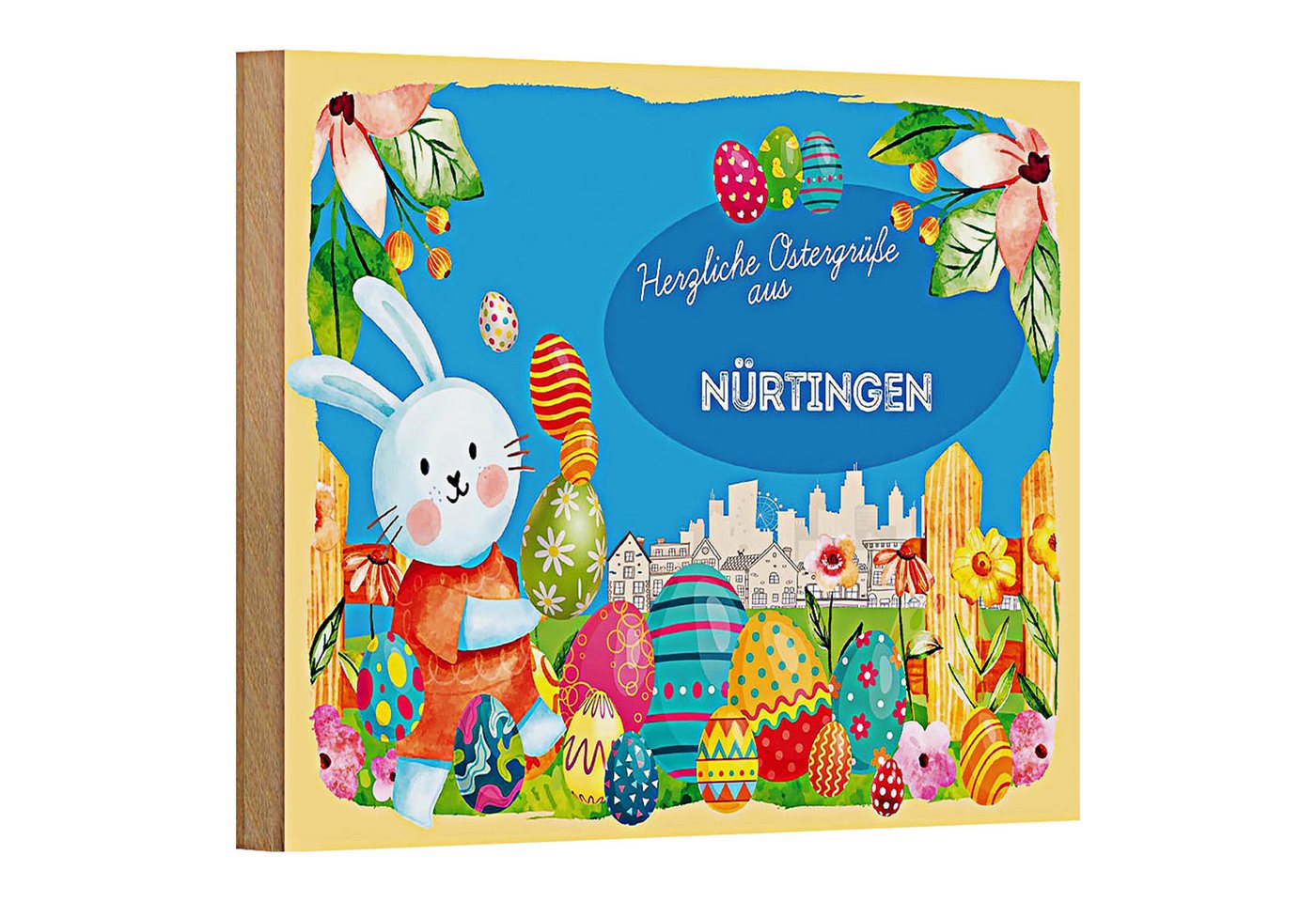 Roomando Holzbild Ostern Ostergrüße 18x12cm NÜRTINGEN Roomando Holzbild Ostern Ostergrüße 18x12cm NÜRTINGEN von Roomando
