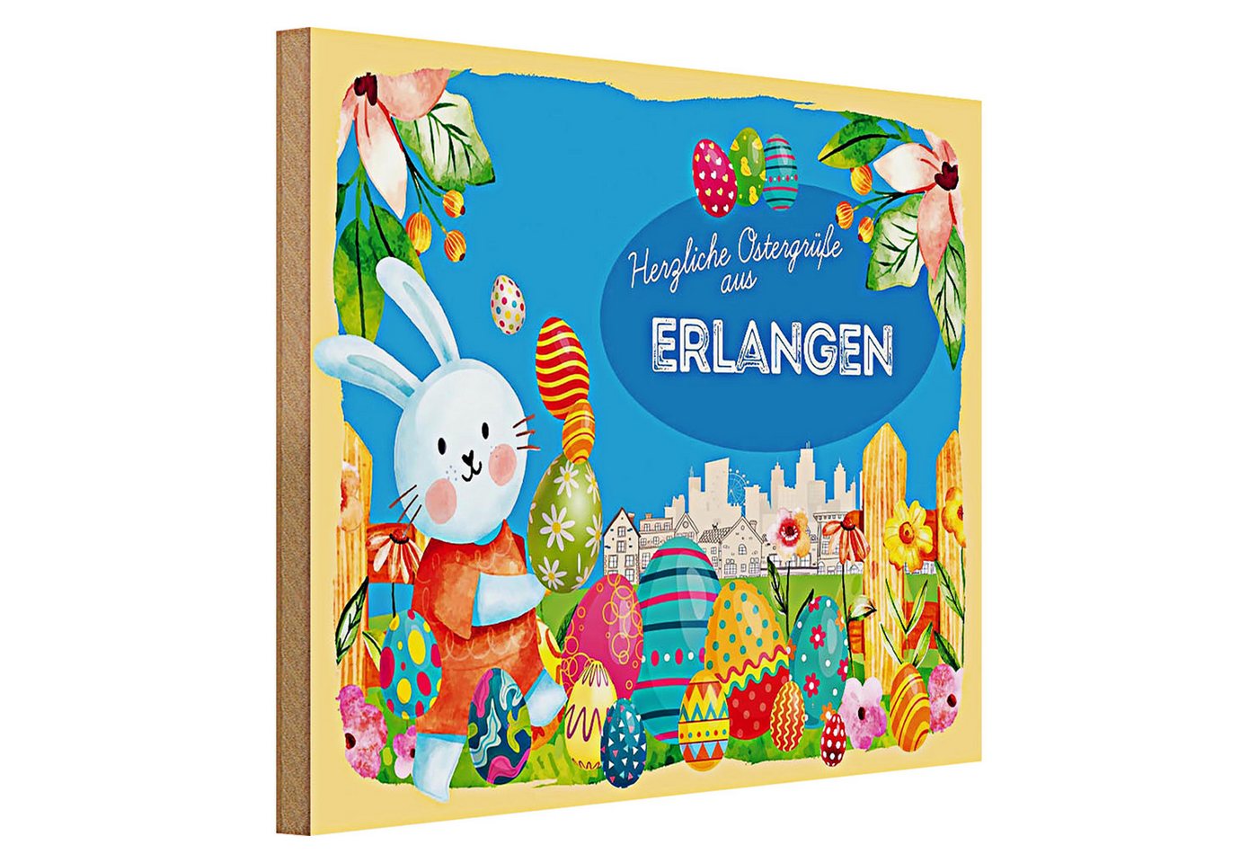 Roomando Holzbild Ostern Ostergrüße 40x30cm ERLANGEN Roomando Holzbild Ostern Ostergrüße 40x30cm ERLANGEN von Roomando