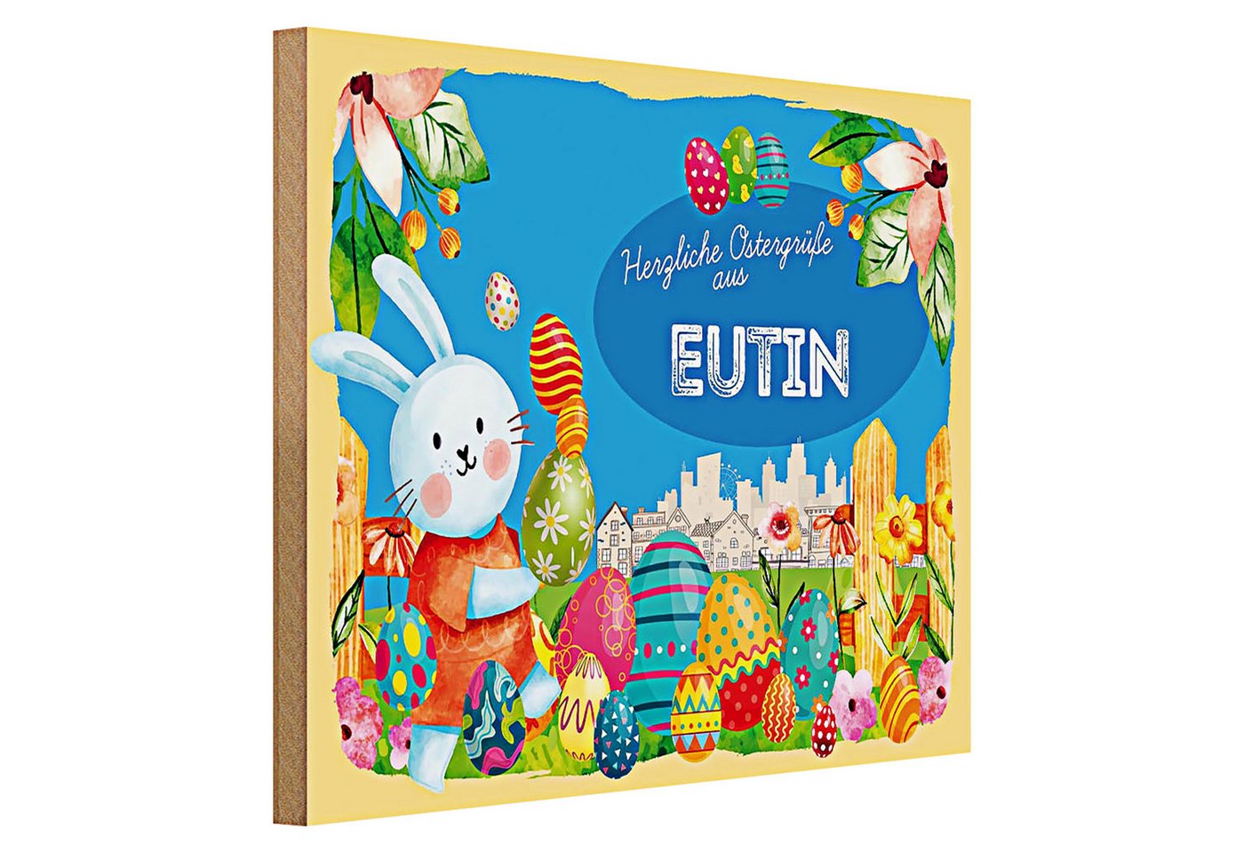 Roomando Holzbild Ostern Ostergrüße 40x30cm EUTIN Roomando Holzbild Ostern Ostergrüße 40x30cm EUTIN von Roomando