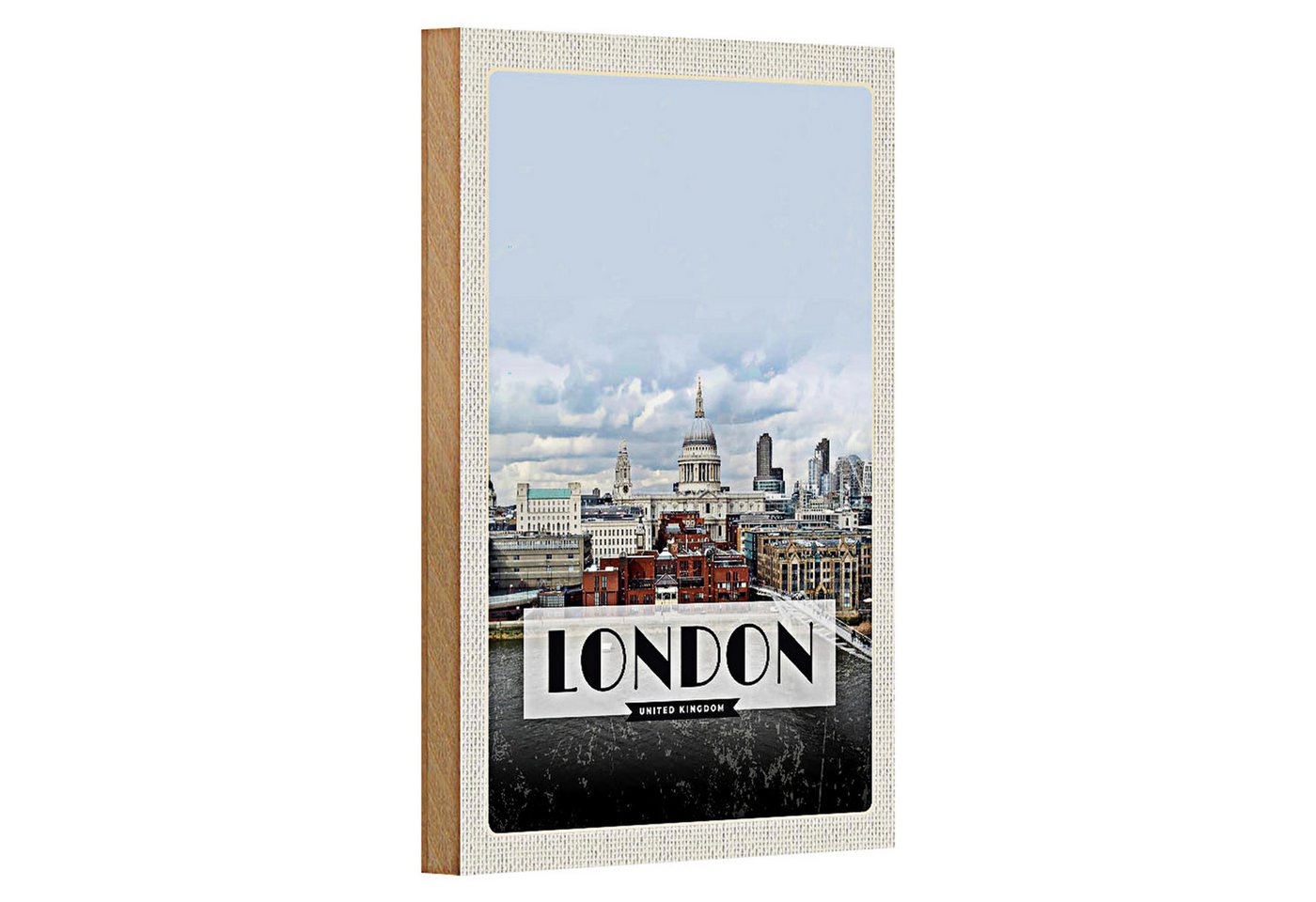 Roomando Holzbild Reise 12x18cm London United Kingdom Foto Poster Roomando Holzbild Reise 12x18cm London United Kingdom Foto Poster von Roomando