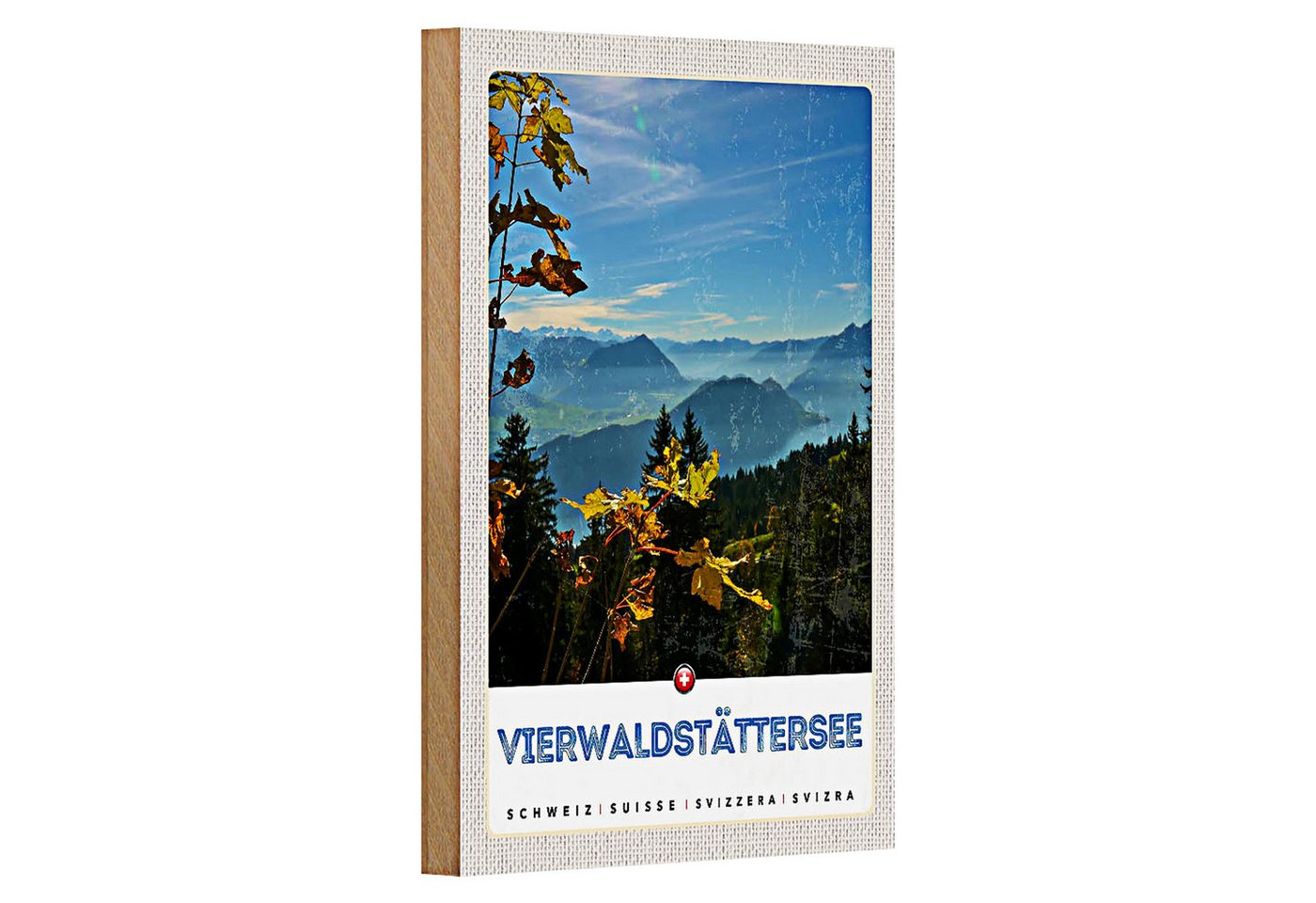 Roomando Holzbild Reise 12x18cm Vierwaldstättersee Wanderung Natur Roomando Holzbild Reise 12x18cm Vierwaldstättersee Wanderung Natur von Roomando