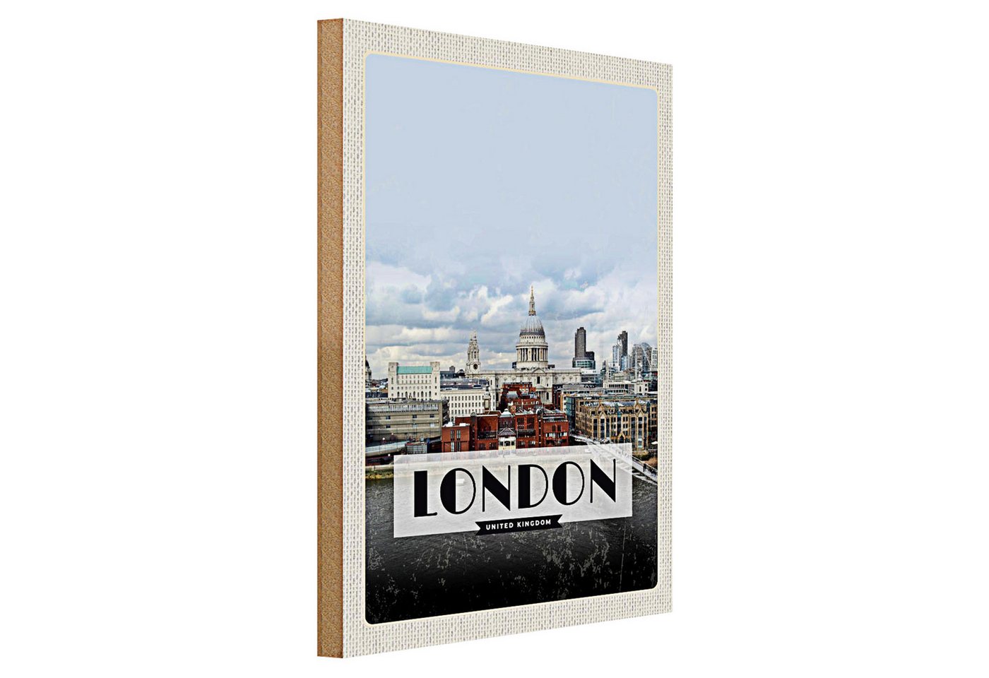 Roomando Holzbild Reise 30x40cm London United Kingdom Foto Poster Roomando Holzbild Reise 30x40cm London United Kingdom Foto Poster von Roomando