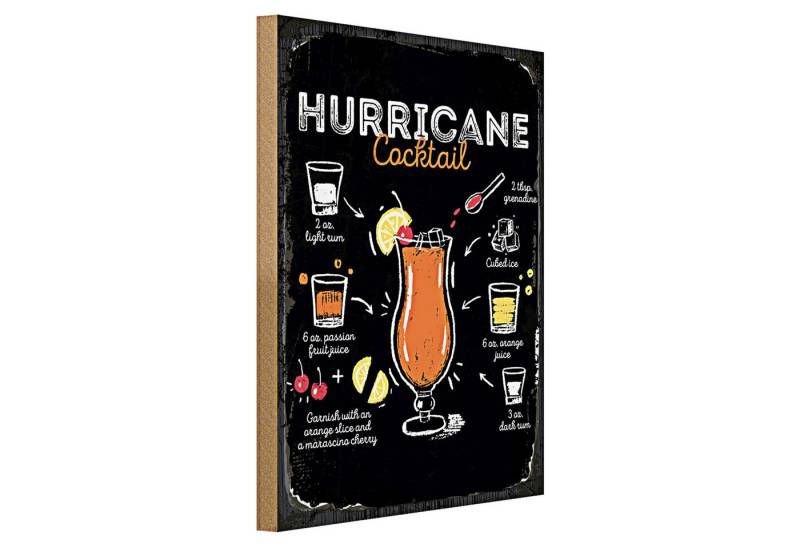 Roomando Holzbild Rezept Hurricane Cocktail Recipe 30x40cm Roomando Holzbild Rezept Hurricane Cocktail Recipe 30x40cm von Roomando
