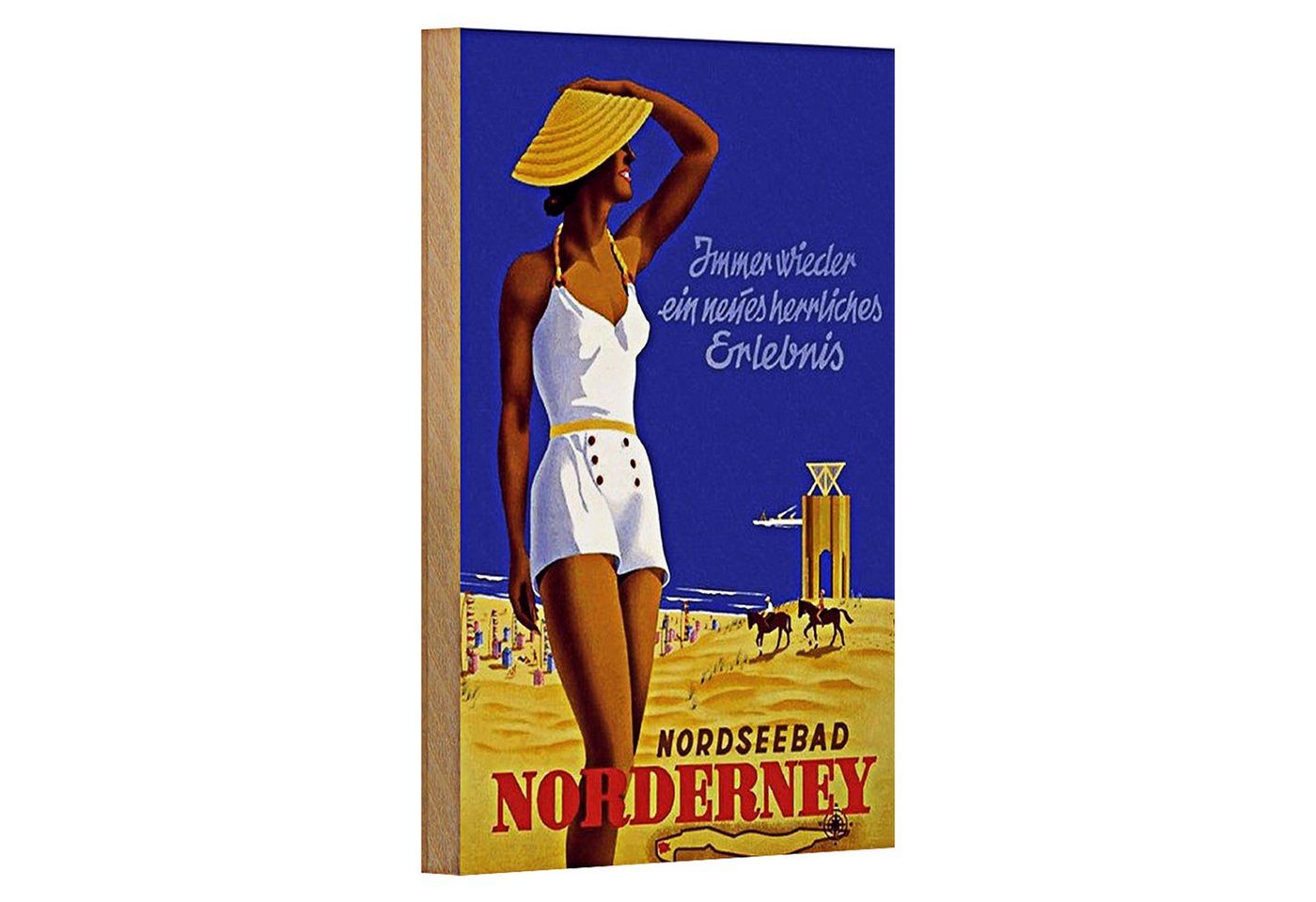 Roomando Holzbild Spruch 12x18cm Urlaub Nordseebad Norderney Roomando Holzbild Spruch 12x18cm Urlaub Nordseebad Norderney von Roomando