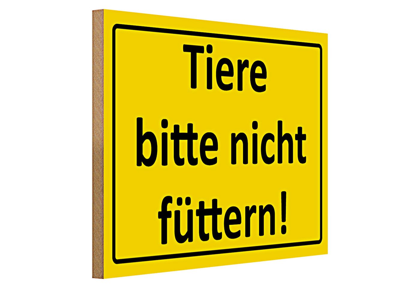 Roomando Holzbild Warnschild 40x30cm Tiere bitte nicht füttern Roomando Holzbild Warnschild 40x30cm Tiere bitte nicht füttern von Roomando