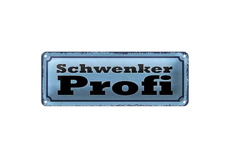 Roomando Metallschild Blechschild Spruch 27x10cm Schwenker Profil Grill Dekoration von Roomando