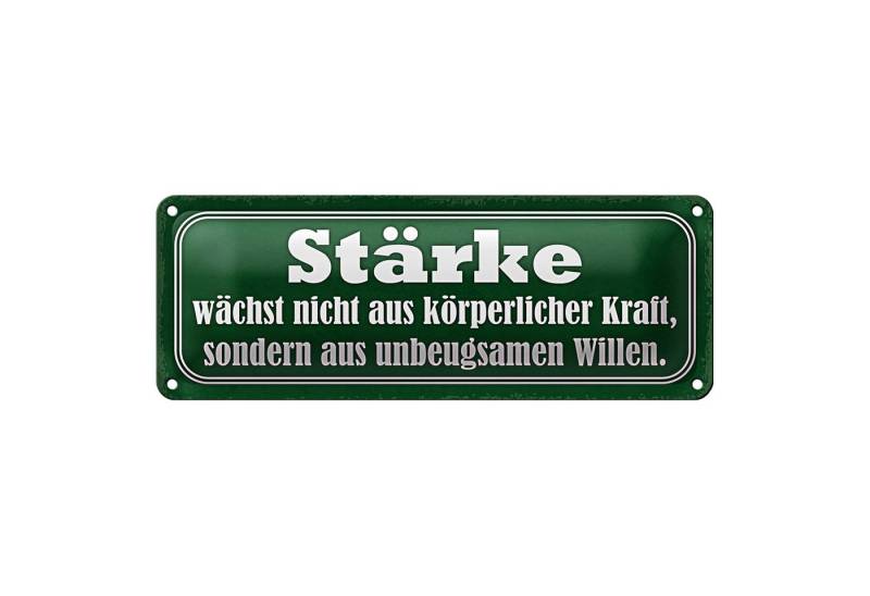 Roomando Metallschild Blechschild Spruch 27x10cm Stärke wächst nicht aus Kraft Dekoration Roomando Metallschild Blechschild Spruch 27x10cm Stärke wächst nicht aus Kraft Dekoration von Roomando