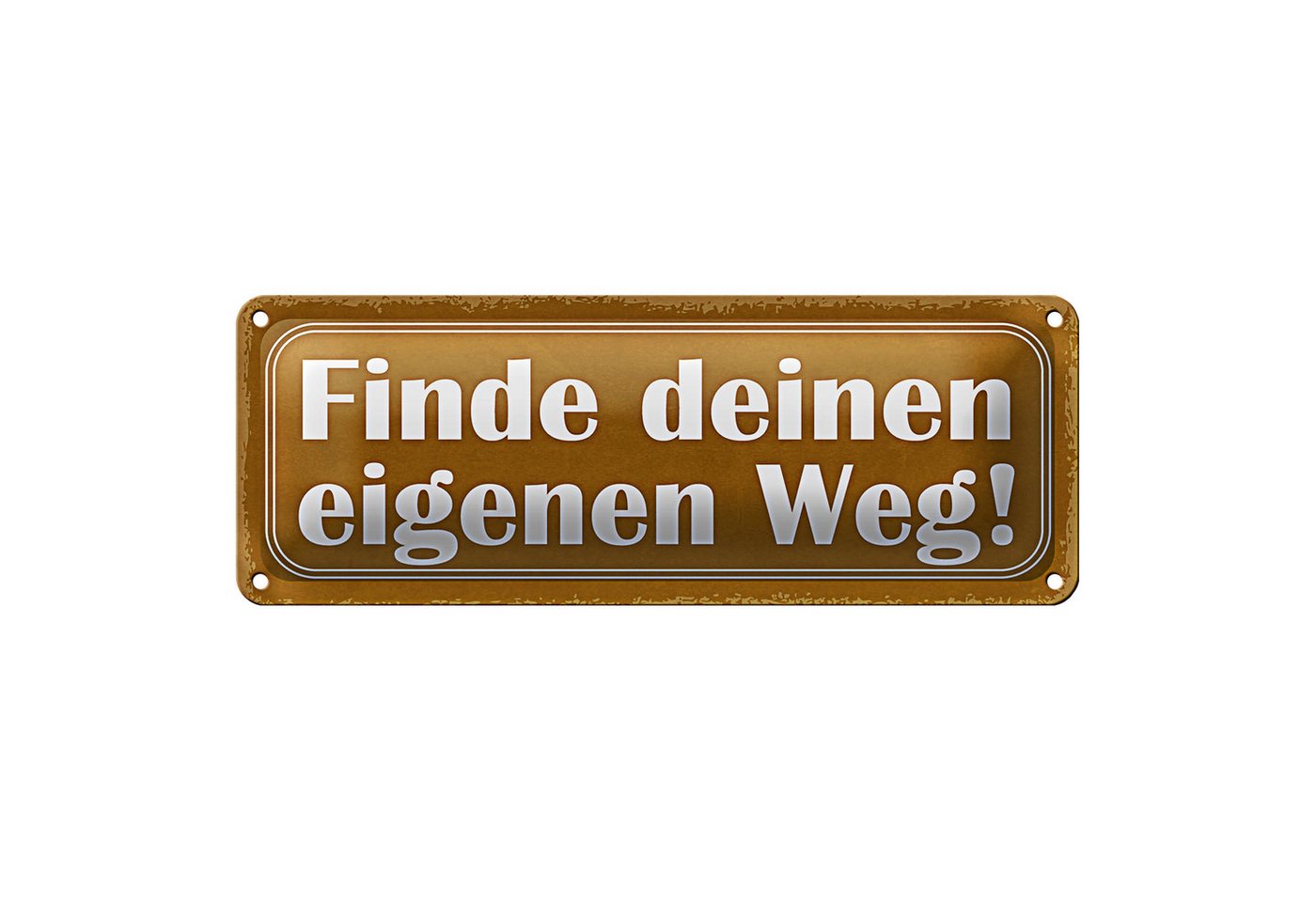 Roomando Metallschild Blechschild Spruch 27x10cm finde deinen eigenen Weg gelbes Schild Roomando Metallschild Blechschild Spruch 27x10cm finde deinen eigenen Weg gelbes Schild von Roomando