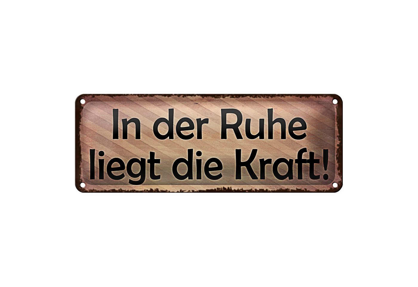 Roomando Metallschild Blechschild Spruch 27x10cm in der Ruhe liegt die Kraft beige Schild Roomando Metallschild Blechschild Spruch 27x10cm in der Ruhe liegt die Kraft beige Schild von Roomando
