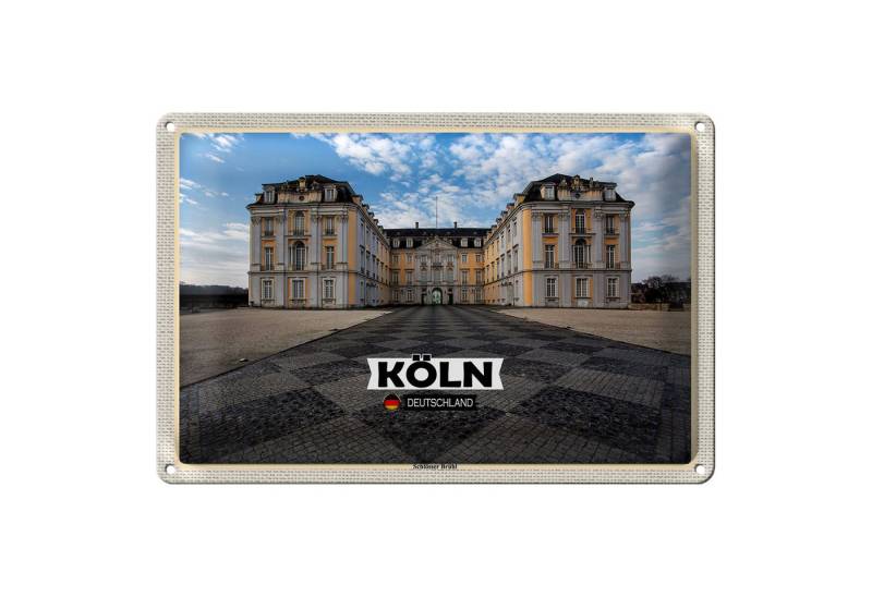 Roomando Metallschild Städte Köln Schlösser Brühl Architektur 18x12cm Roomando Metallschild Städte Köln Schlösser Brühl Architektur 18x12cm von Roomando