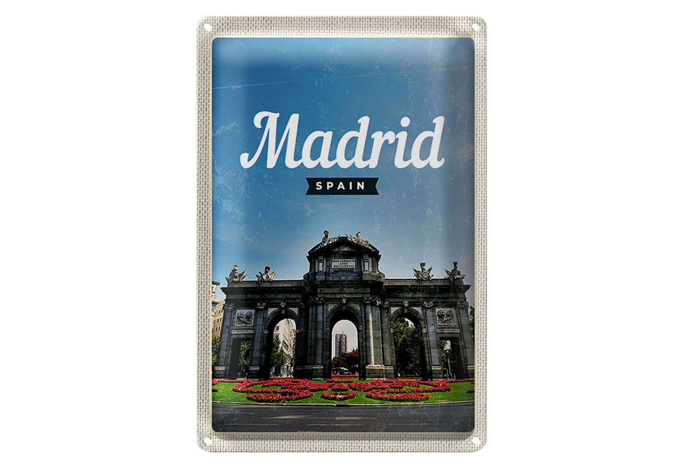 Roomando Metallschild Reise 12x18cm Madrid Spain Retro Poster Errinerungen Roomando Metallschild Reise 12x18cm Madrid Spain Retro Poster Errinerungen von Roomando