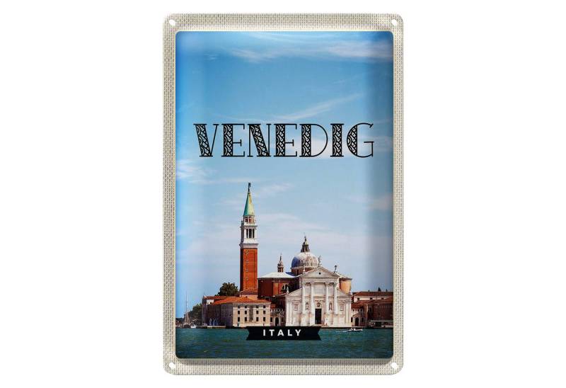 Roomando Metallschild Reise 12x18cm Venedig Italy Tourismus Urlaub Poster von Roomando