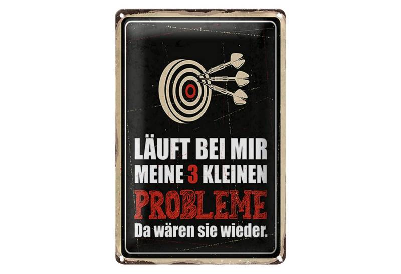 Roomando Metallschild Spruch 12x18cm Dart Meine 3 kleinen Probleme Da wären sie Roomando Metallschild Spruch 12x18cm Dart Meine 3 kleinen Probleme Da wären sie von Roomando