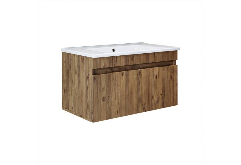 Roomart Badmöbel-Set, (Badmöbel ATRIA 85 cm in 4 Farben Unterschrank mit Waschbecken) von Roomart