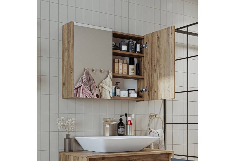 Roomart Badmöbel-Set, (Badmöbel Set ATRIA 85 cm in 4 Farben Unterschrank mit Waschbecken) von Roomart