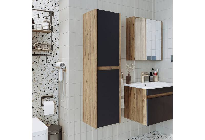 Roomart Badmöbel-Set, (Roomart, Badezimmermöbel, Hochschrank Badregal, in 5 Farben Badschrank) von Roomart