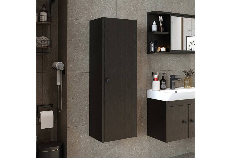 Roomart Badmöbel-Set ADA, (Komplett-Set, • Unterschrank • Waschbecken • Spiegelschrank • Seitenschrank), •Weiß •Weiß-Eiche •Eiche •Anthrazit-Eiche •Schwarz •Anthrazit von Roomart