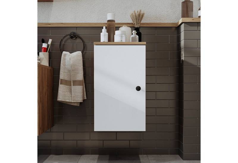 Roomart Badmöbel-Set LOTUS-I-95 cm, (Komplett-Set, • Waschbecken mit Unterschrank • Spiegelschrank • Seitenschrank), •Weiß-Eiche •Eiche •Anthrazit-Eiche von Roomart